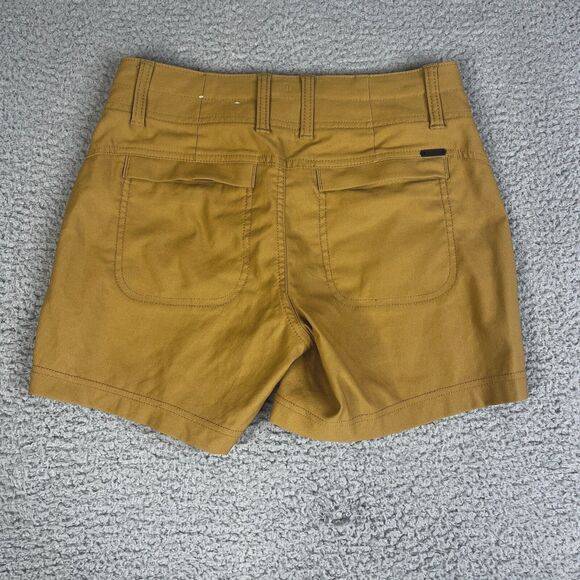 PrAna Chino Shorts Womens 2 Embark Brown Alana Casual Stretch Trails Waist 27 - Picture 3 of 11